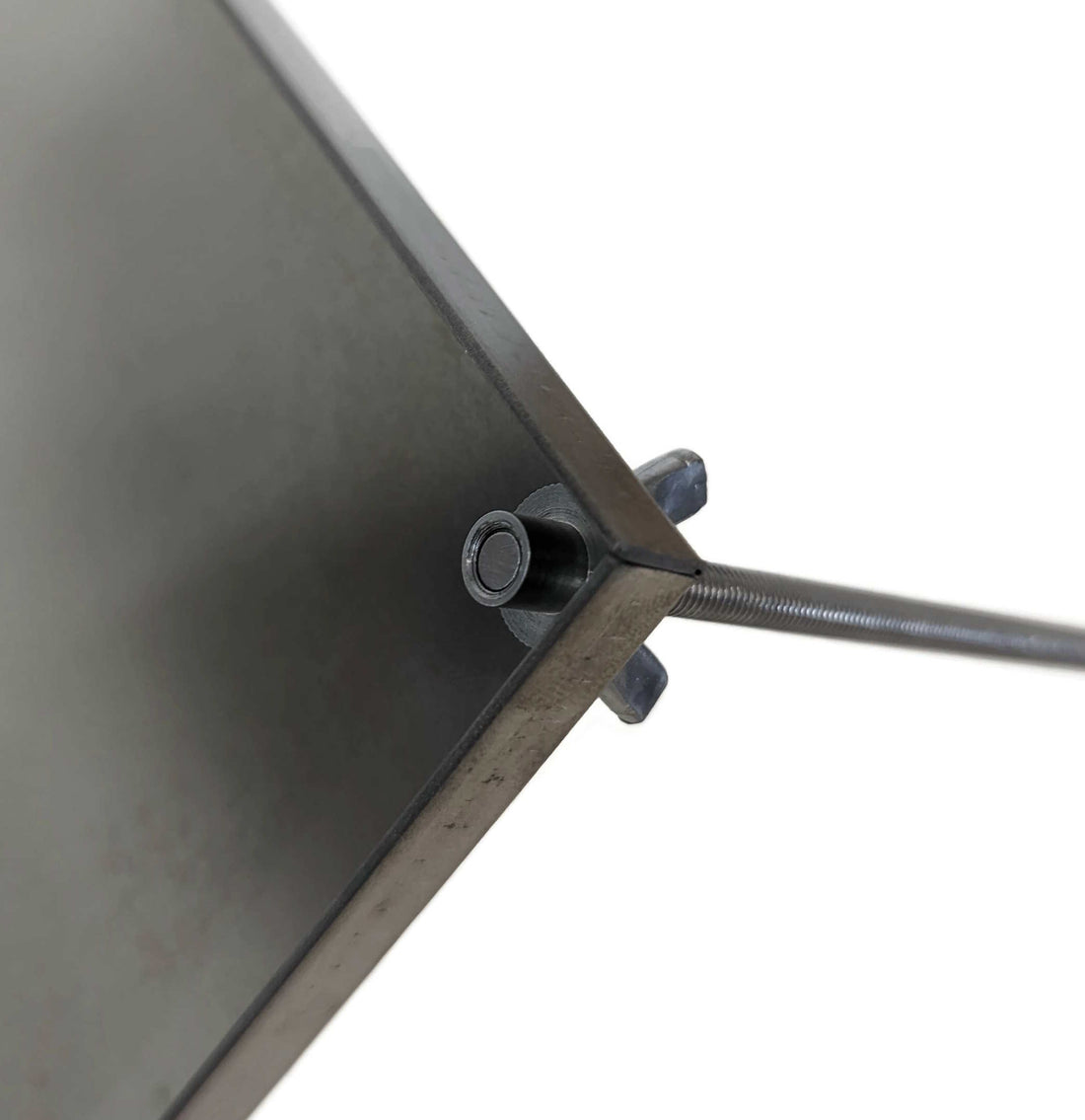 Underside of installed snow & sand plate