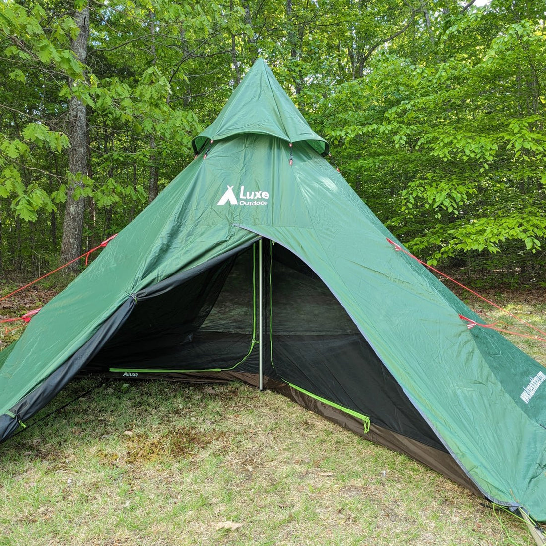 Luxe Megahorn 3 With Family Inner - Green - Three Ridges Gear